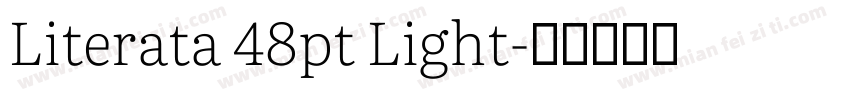 Literata 48pt Light字体转换